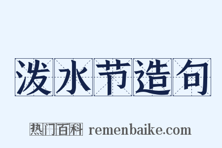 泼水节造句是什么意思的图片